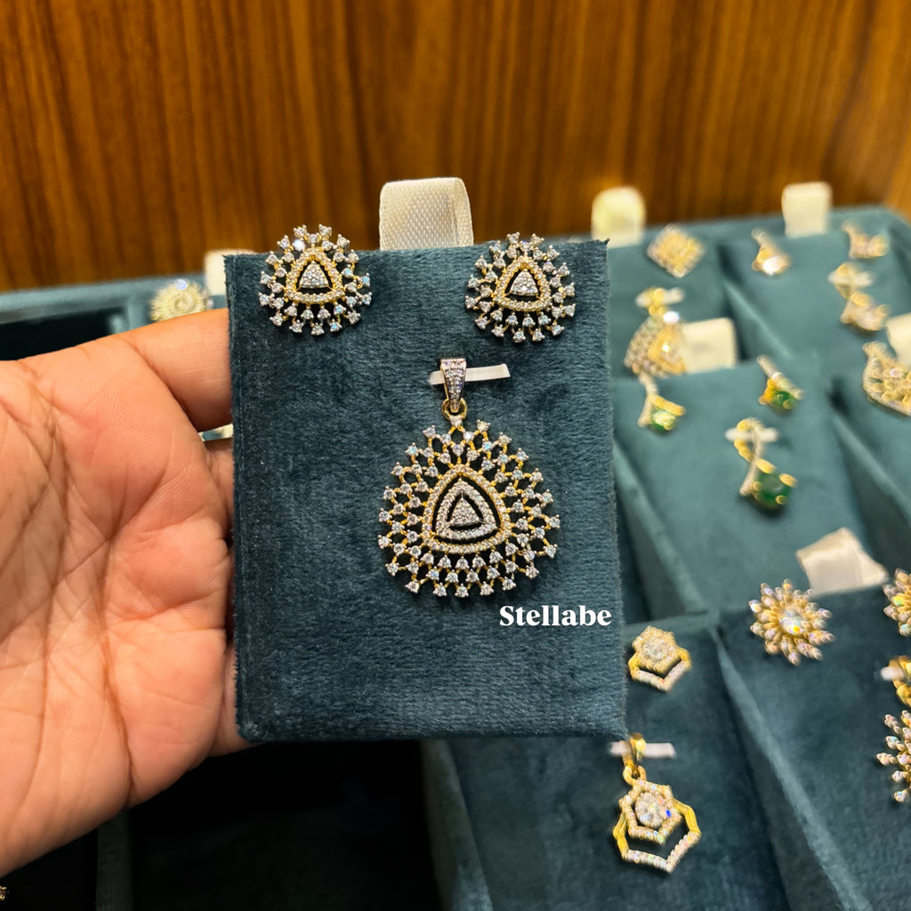 Kiara Diamond Replica Pendant Set