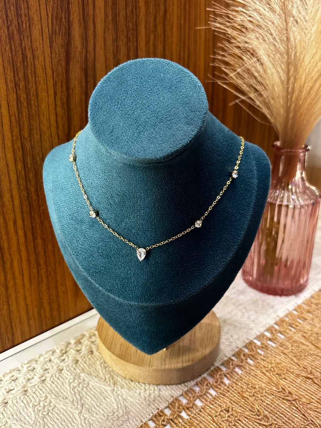 Teardrop Solitaire Necklace