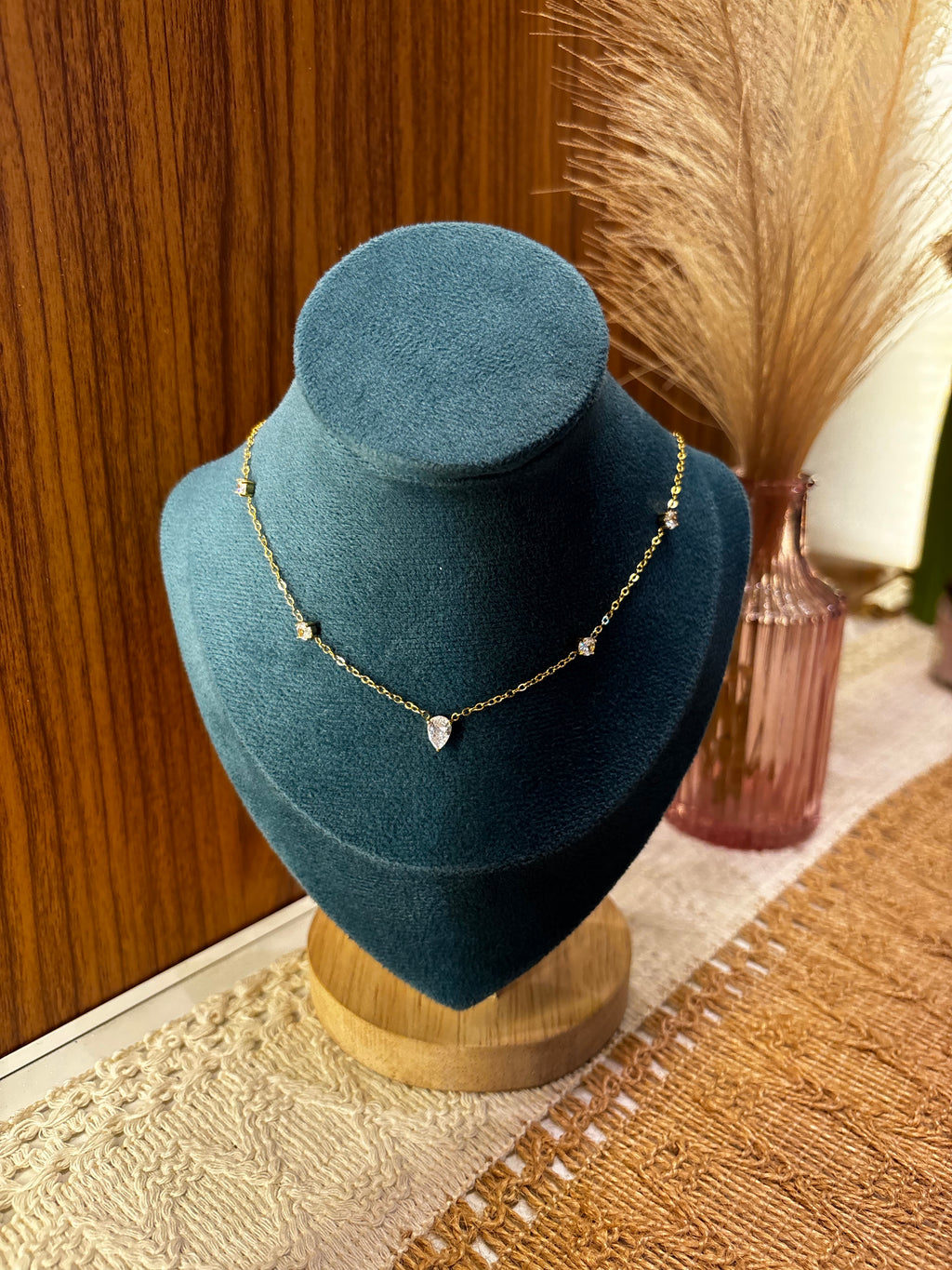 Teardrop Solitaire Necklace