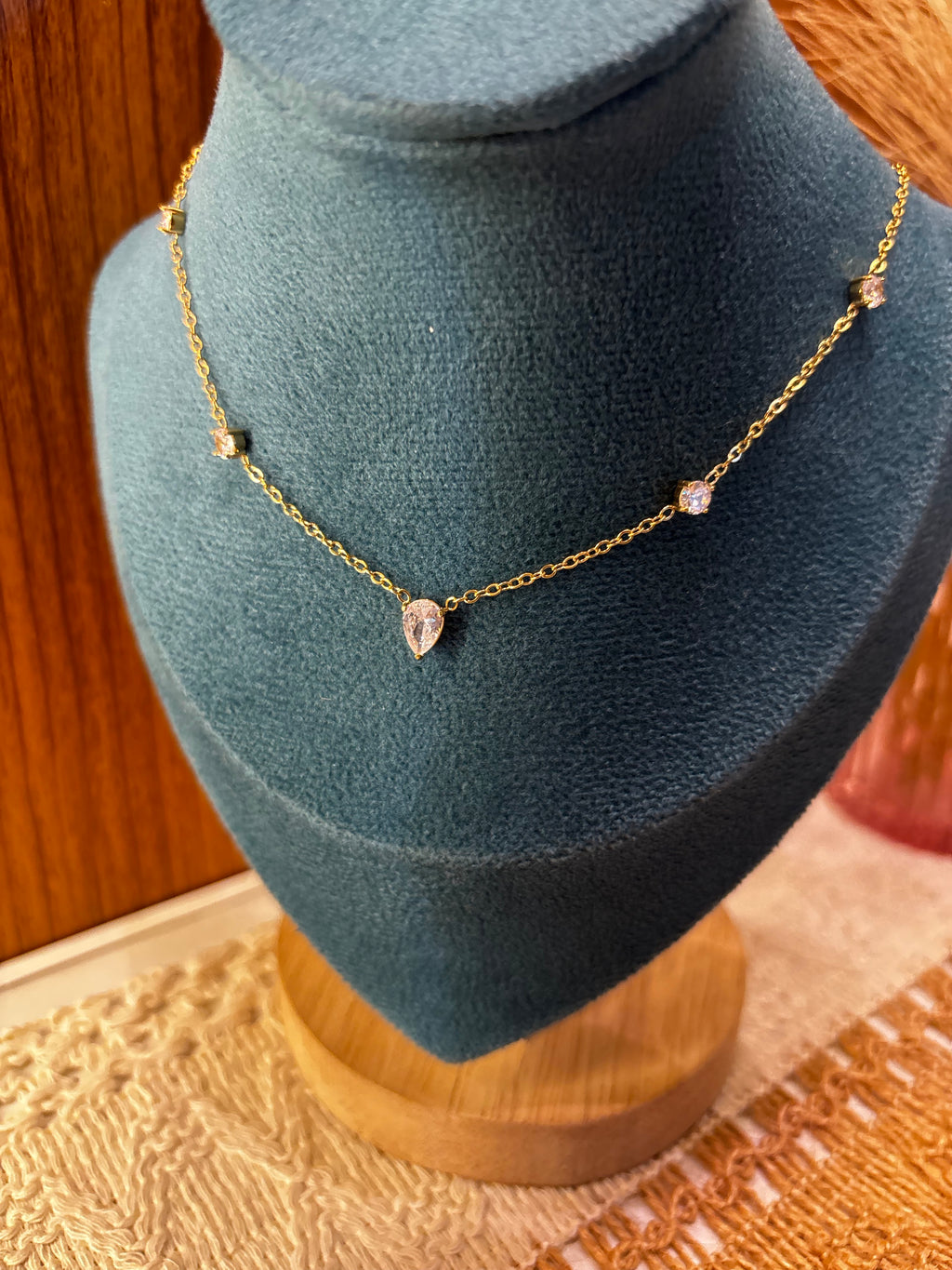 Teardrop Solitaire Necklace