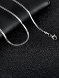 Mens Silver Snake Chain Thick