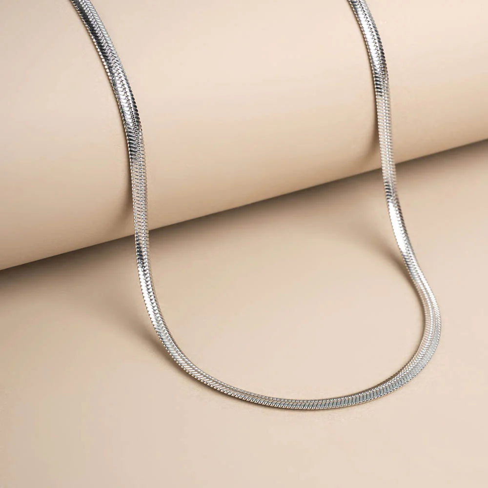 Mens Silver Snake Chain Thick