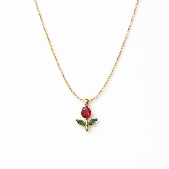 Tulip🌷 Necklace [Red]