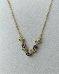 Tulip V Necklace - Purple