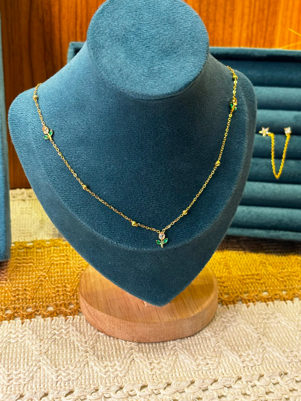 Tulip charm necklace
