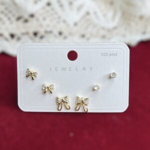 Bow Earrings Set