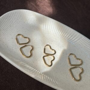 Amora Heart Hoop Earrings