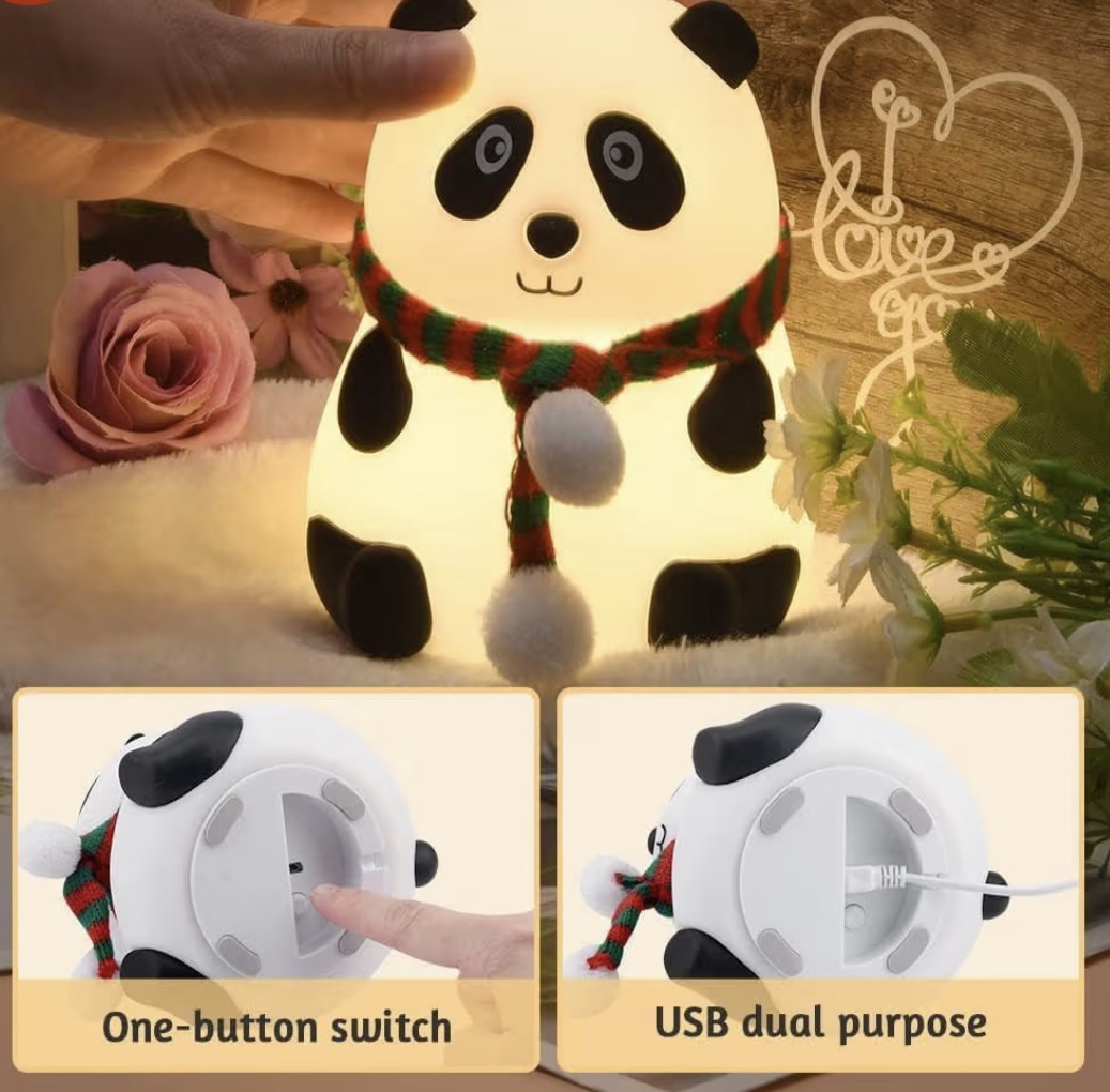 Christmas Panda Lamp - Image 3